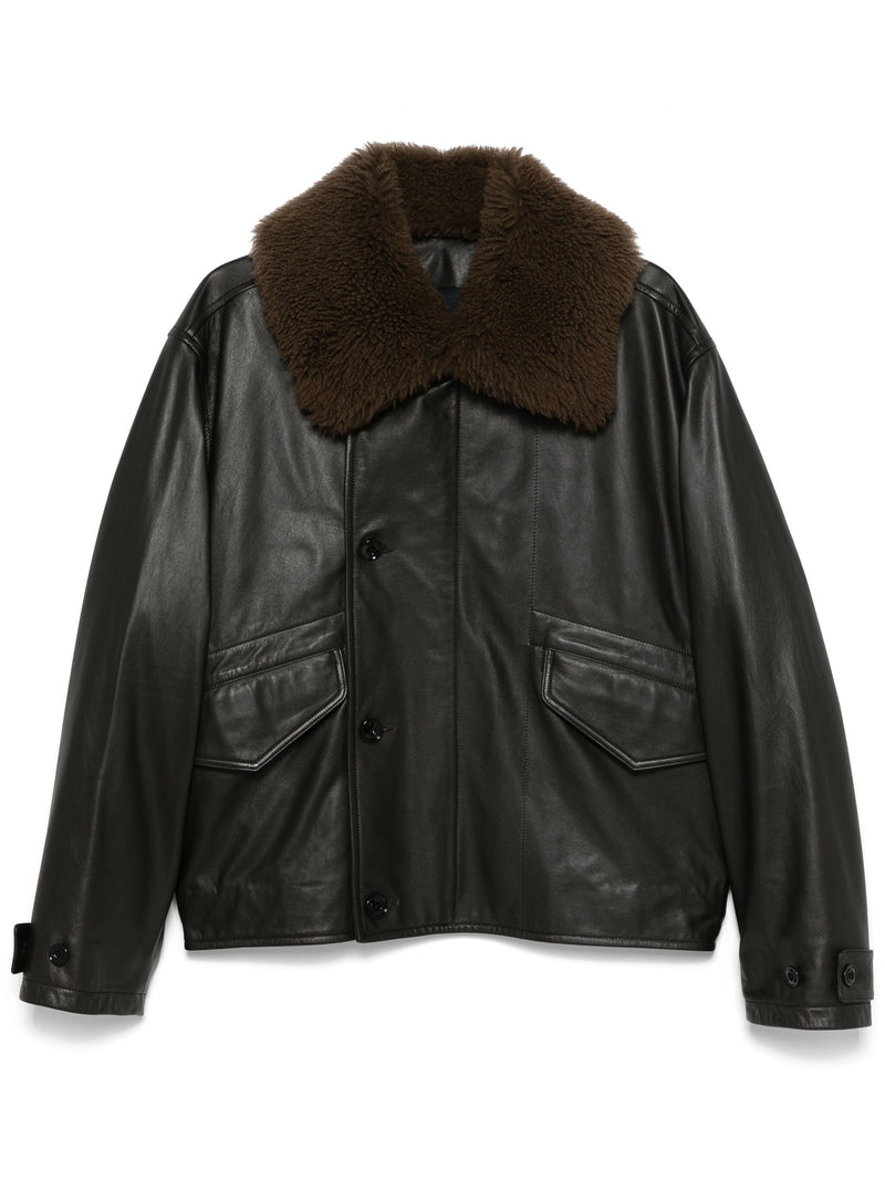 LEMAIRE - Men Quilted Leather Blouson