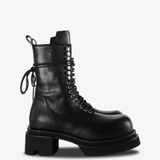 Black boots, front view