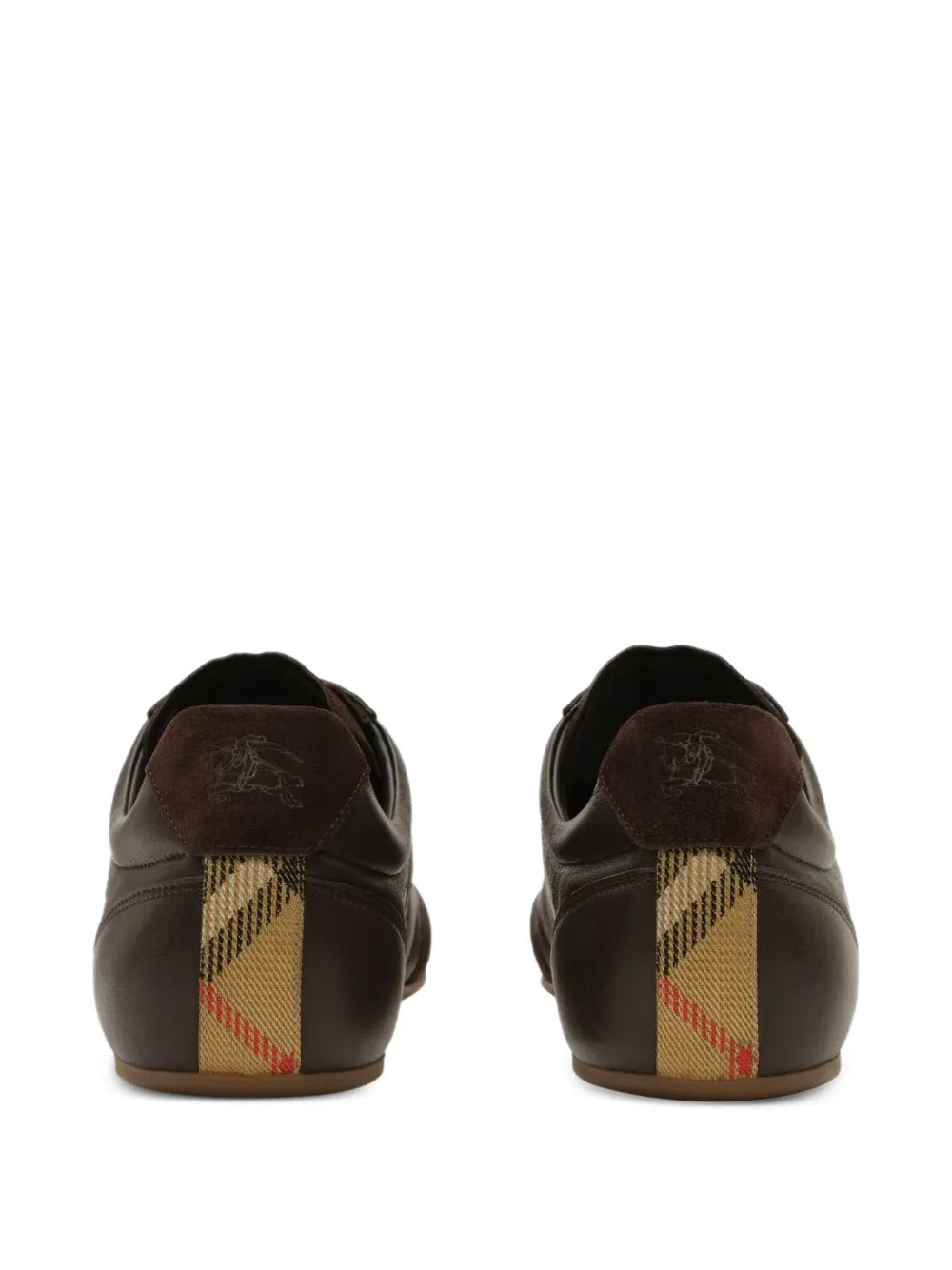 Brown sneaker, back view