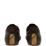 Brown sneaker, back view