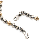 MAOR - Omni 4MM Bracelet In Silver And Yellow Gold With White Diamond Detail