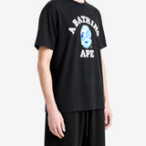 Black t-shirt, full body view