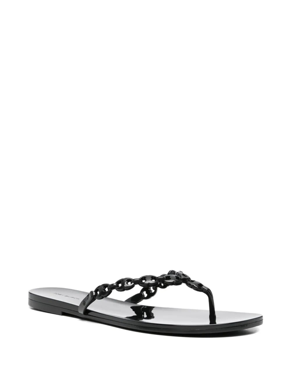 Black sandals, side view