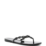 Black sandals, side view