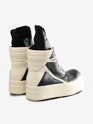 RICK OWENS - Men Grain Leather Mega Bumper Geobasket