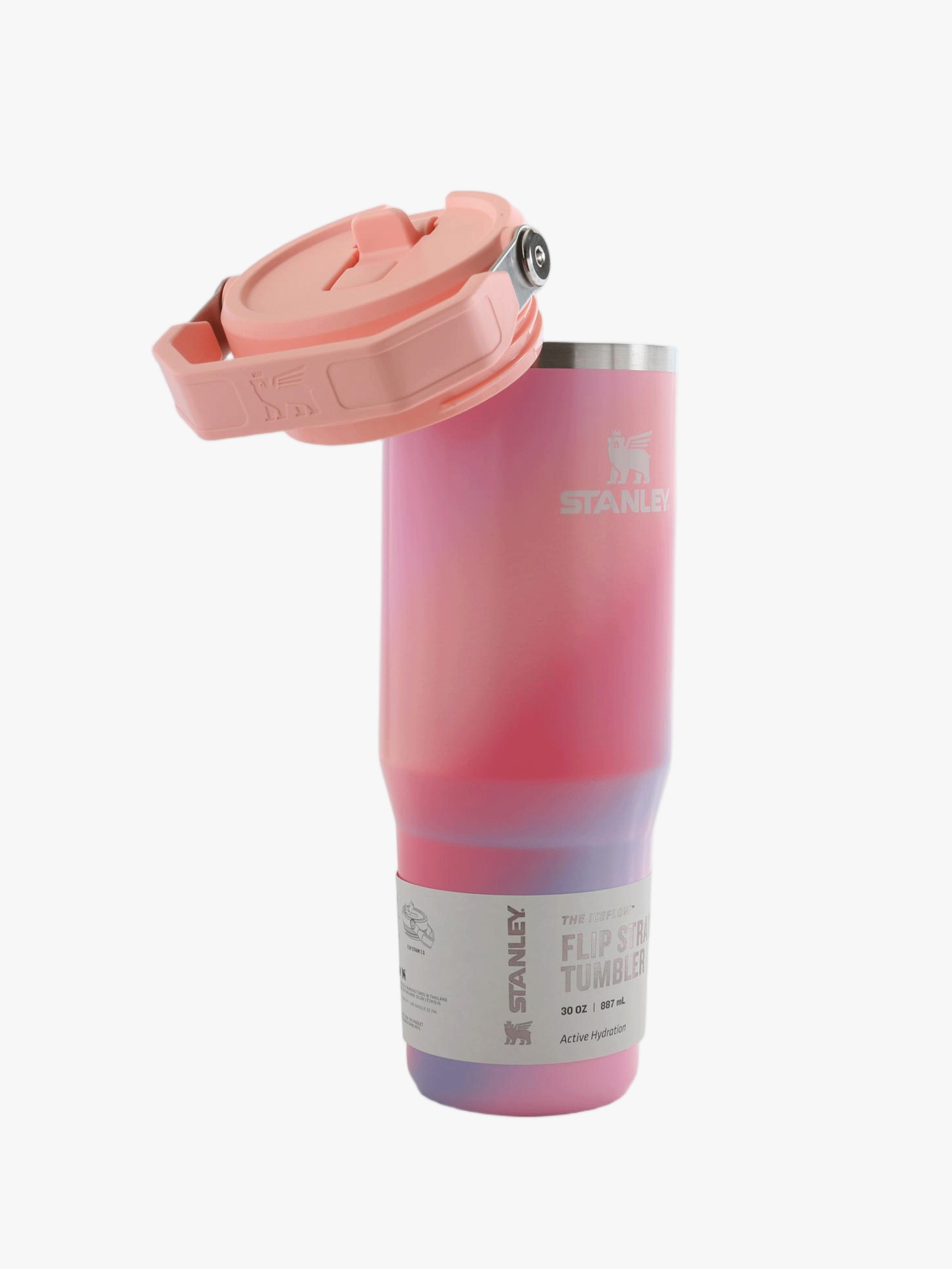 Pink product, front view