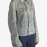 Grey jacket worn by a person, showing the jacket fit