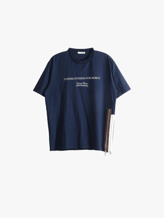 Navy t-shirt, front view