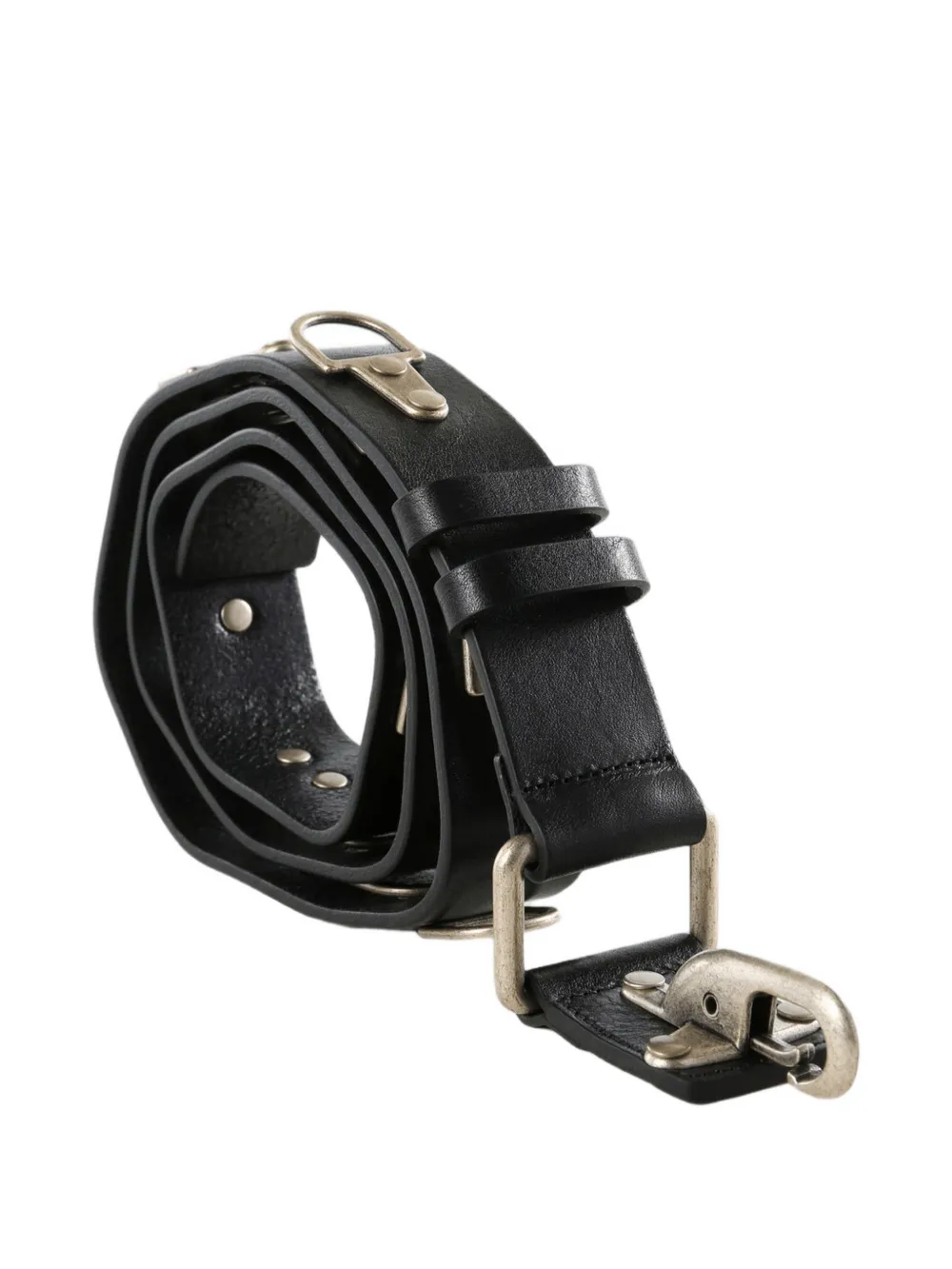 Black accessories, front view