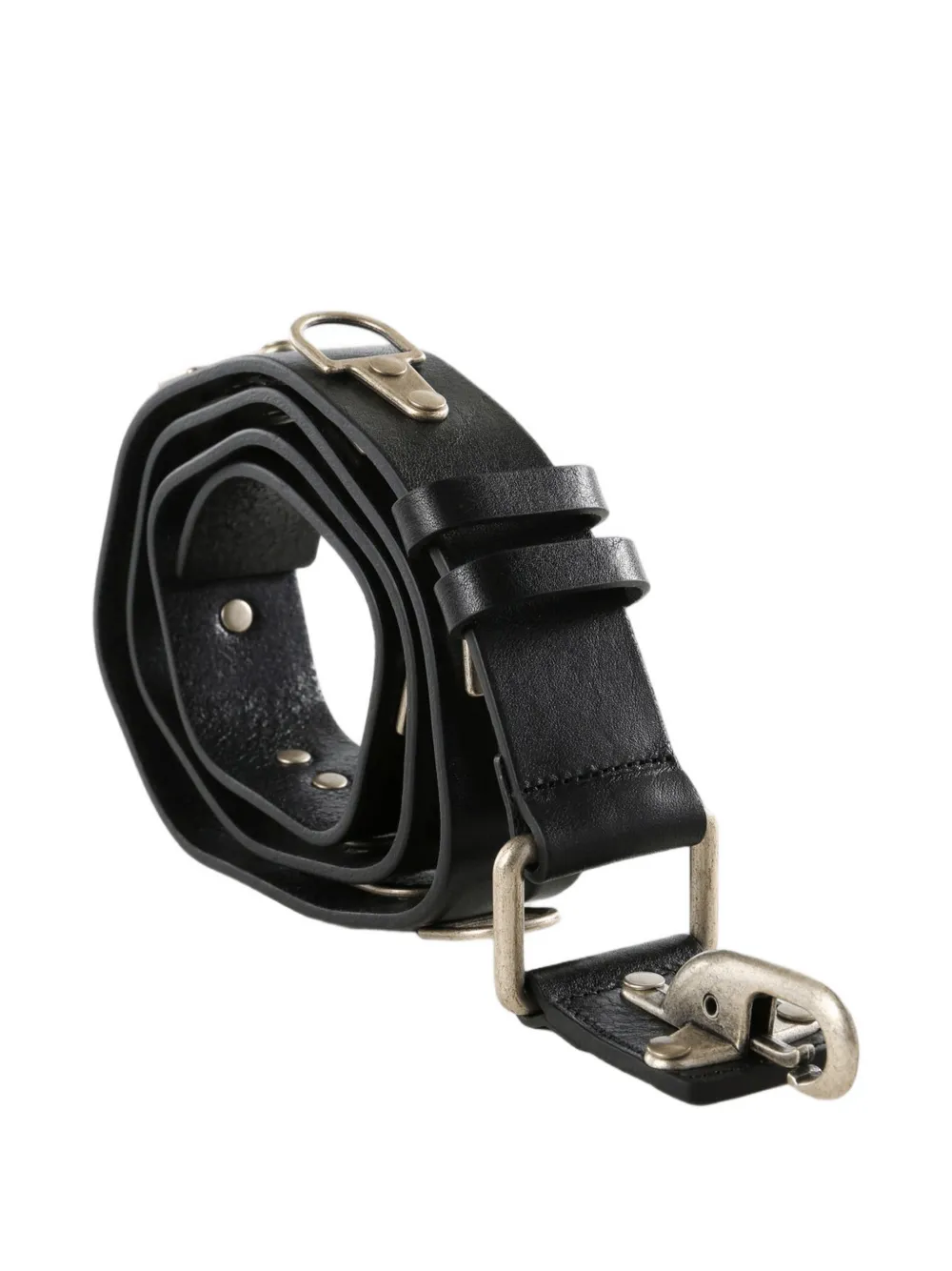 Black accessories, front view
