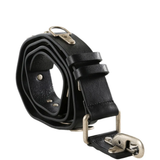 Black accessories, front view