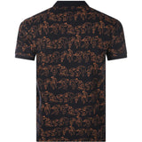 Black shirt, back view