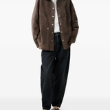 Brown jacket, full body view