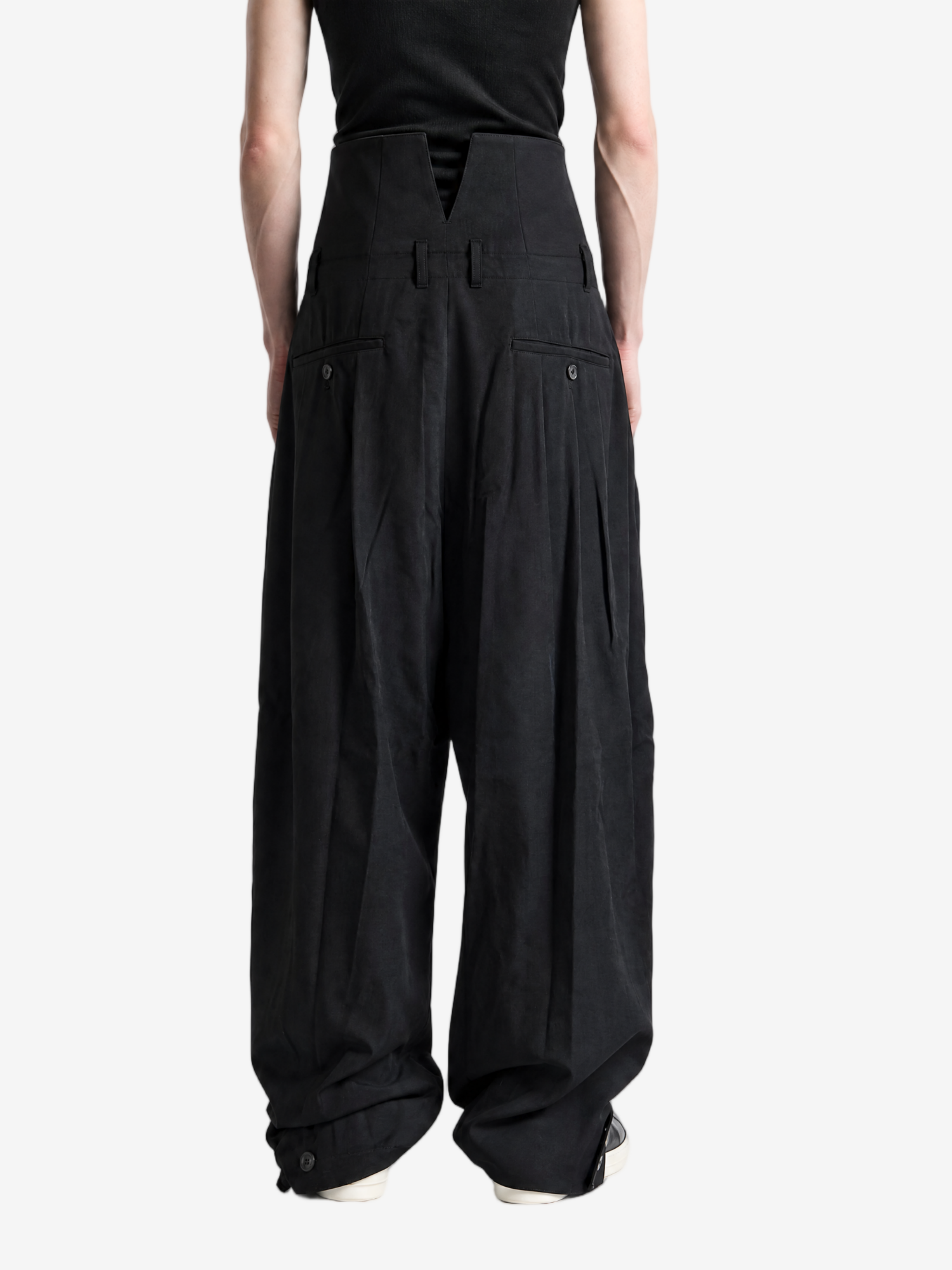 Black pants, full body view
