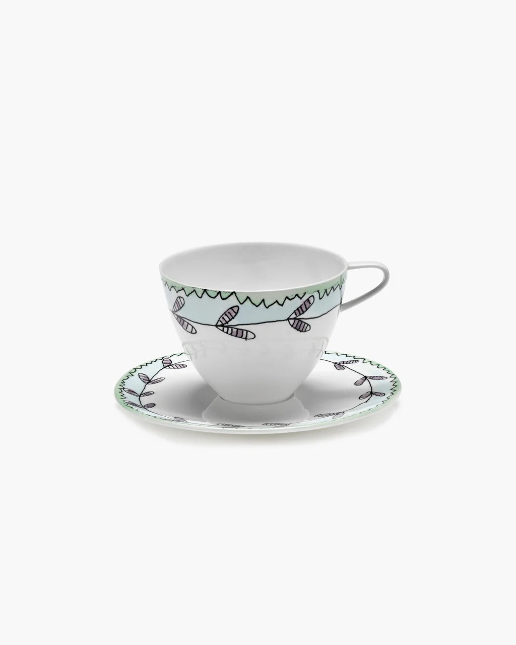 White cup, side view