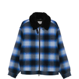 Blue jacket, front view