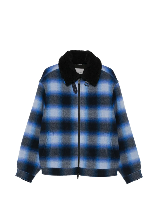Blue jacket, front view