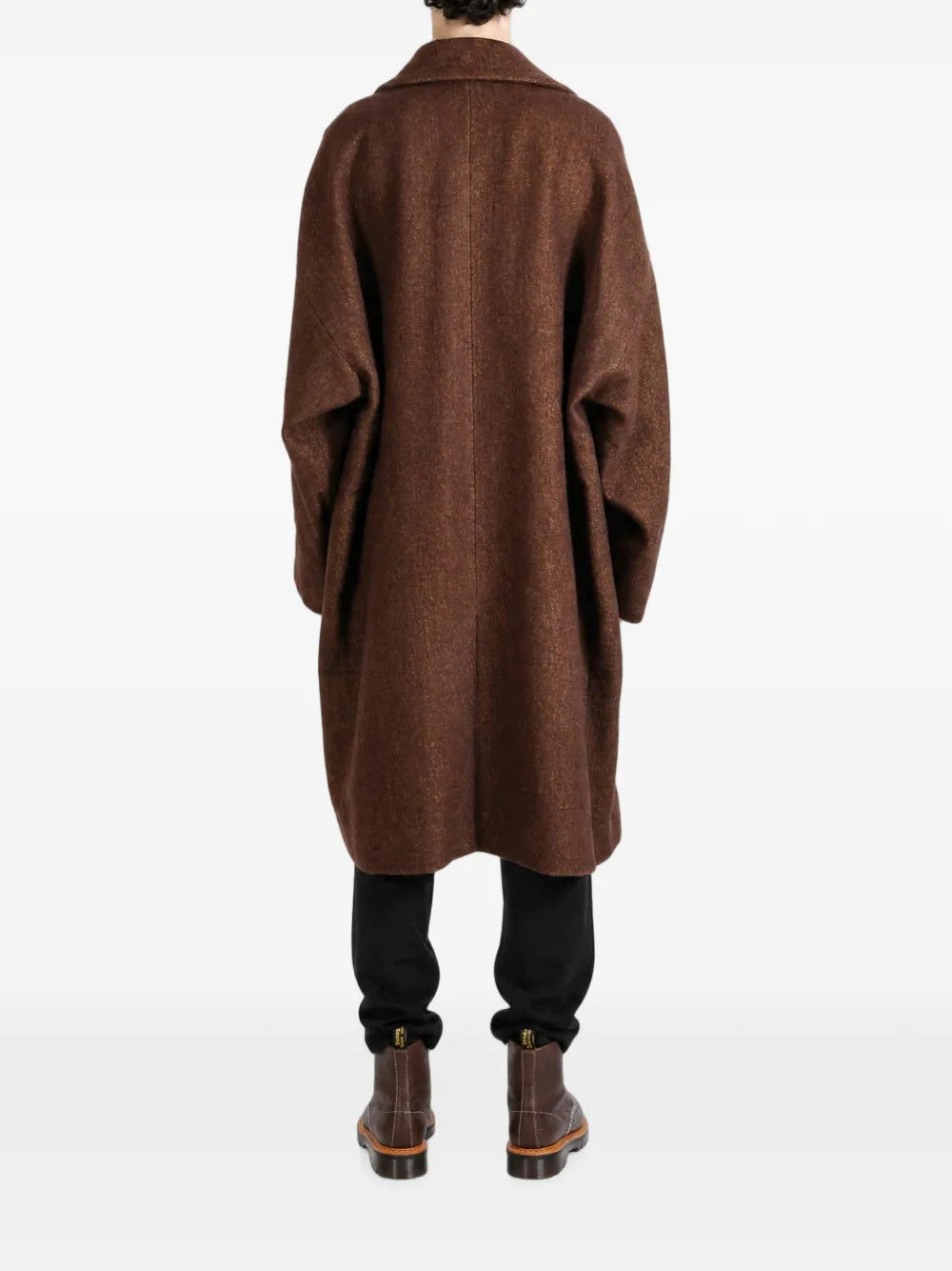 Brown jacket, full body view