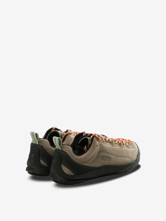 tan sneakers, side view