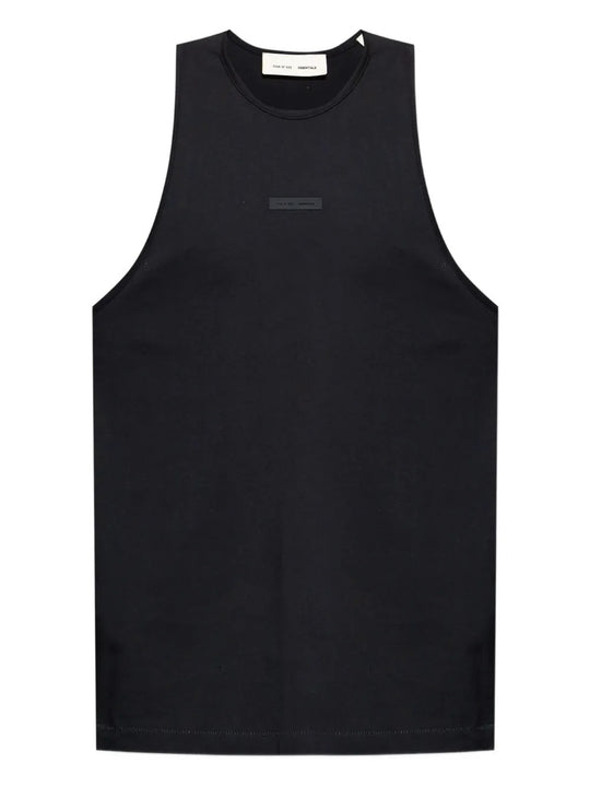 Black vest, front view