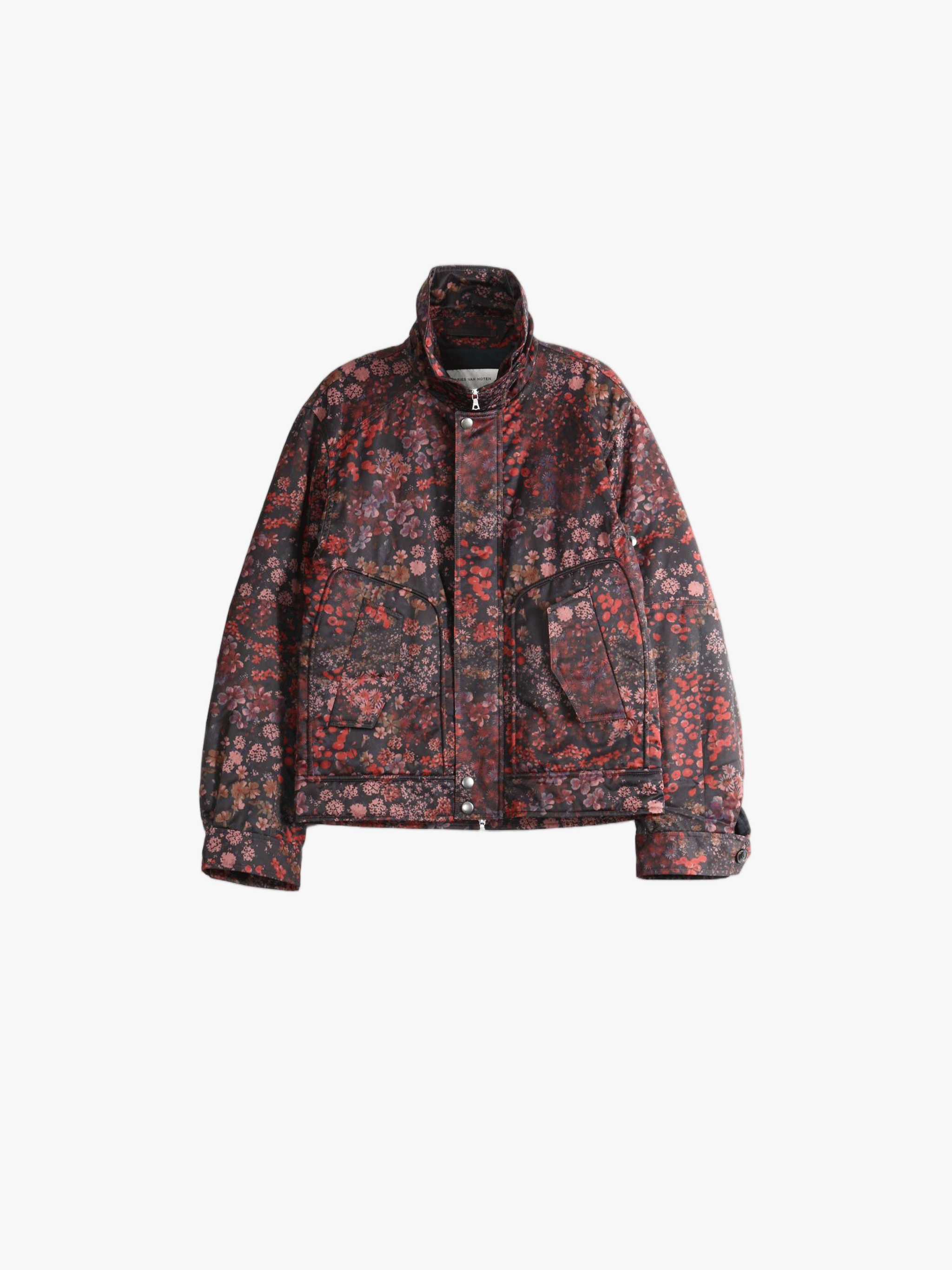 Burgundy jacket, front view