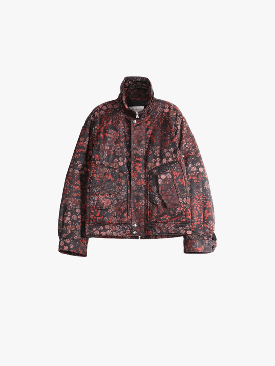 Burgundy jacket, front view