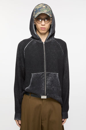 ACNE STUDIOS - Men Hooded Zippered Sweatshirt