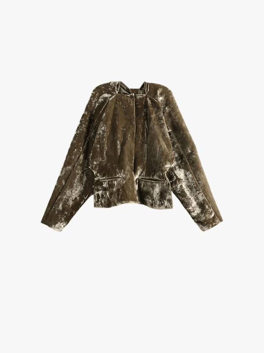 Green jacket, front view
