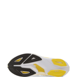 Close up of Yellow shoes, showing detail
