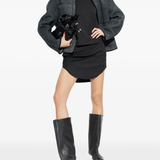 grey jacket, full body view