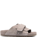 Grey sandals, side view