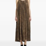 Brown dresses, full body view