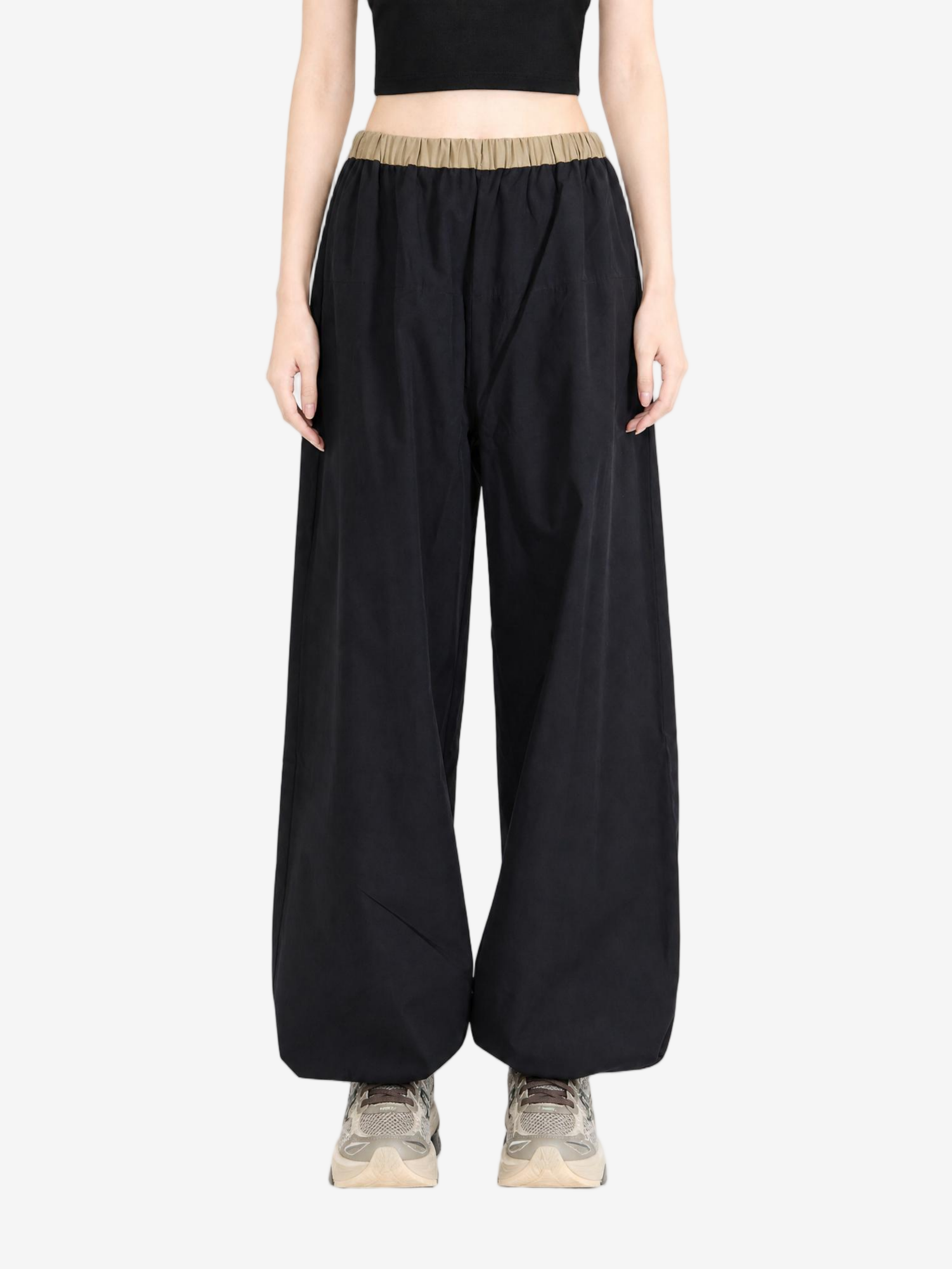 Black pants, full body view
