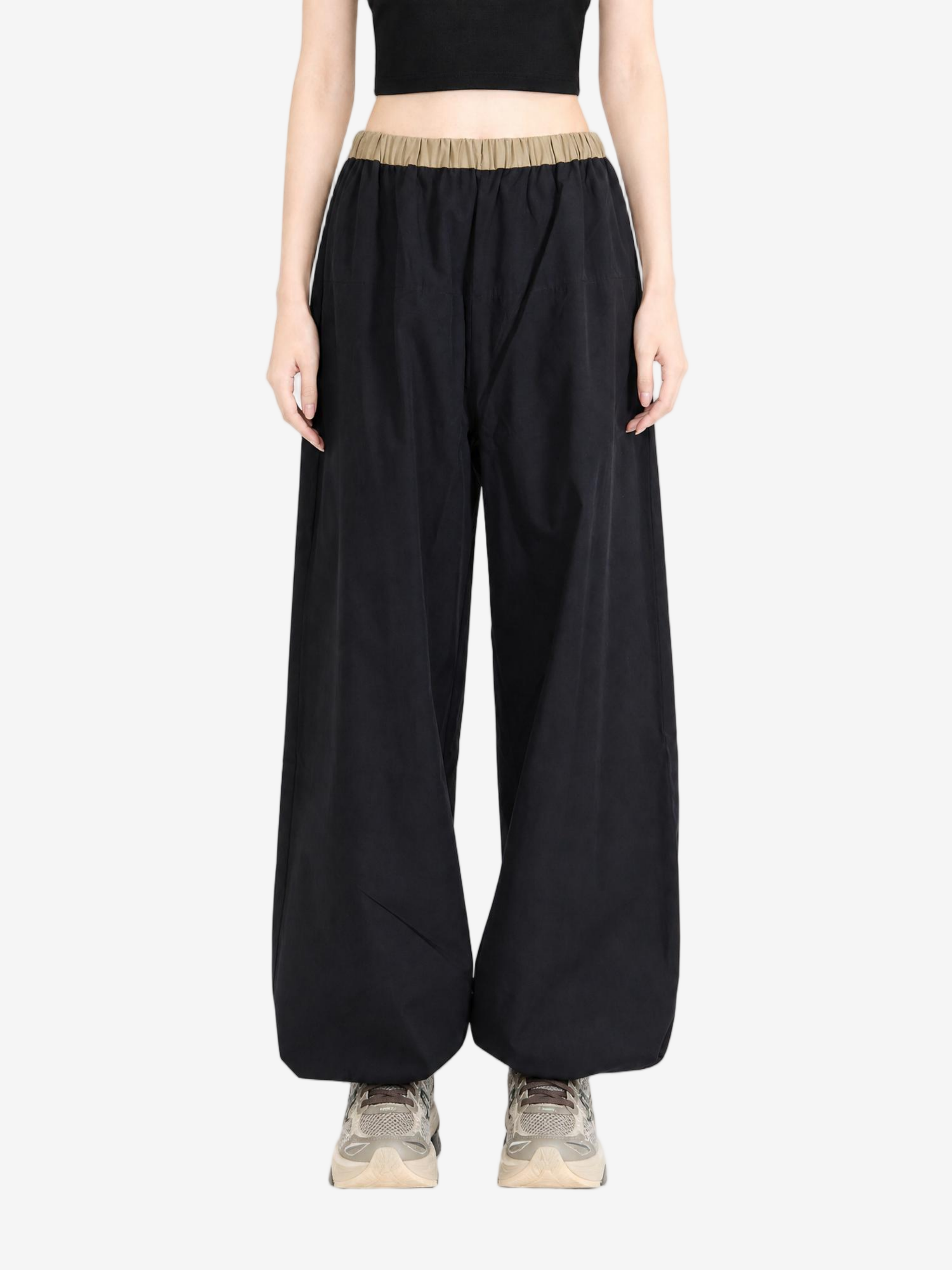 Black pants, full body view