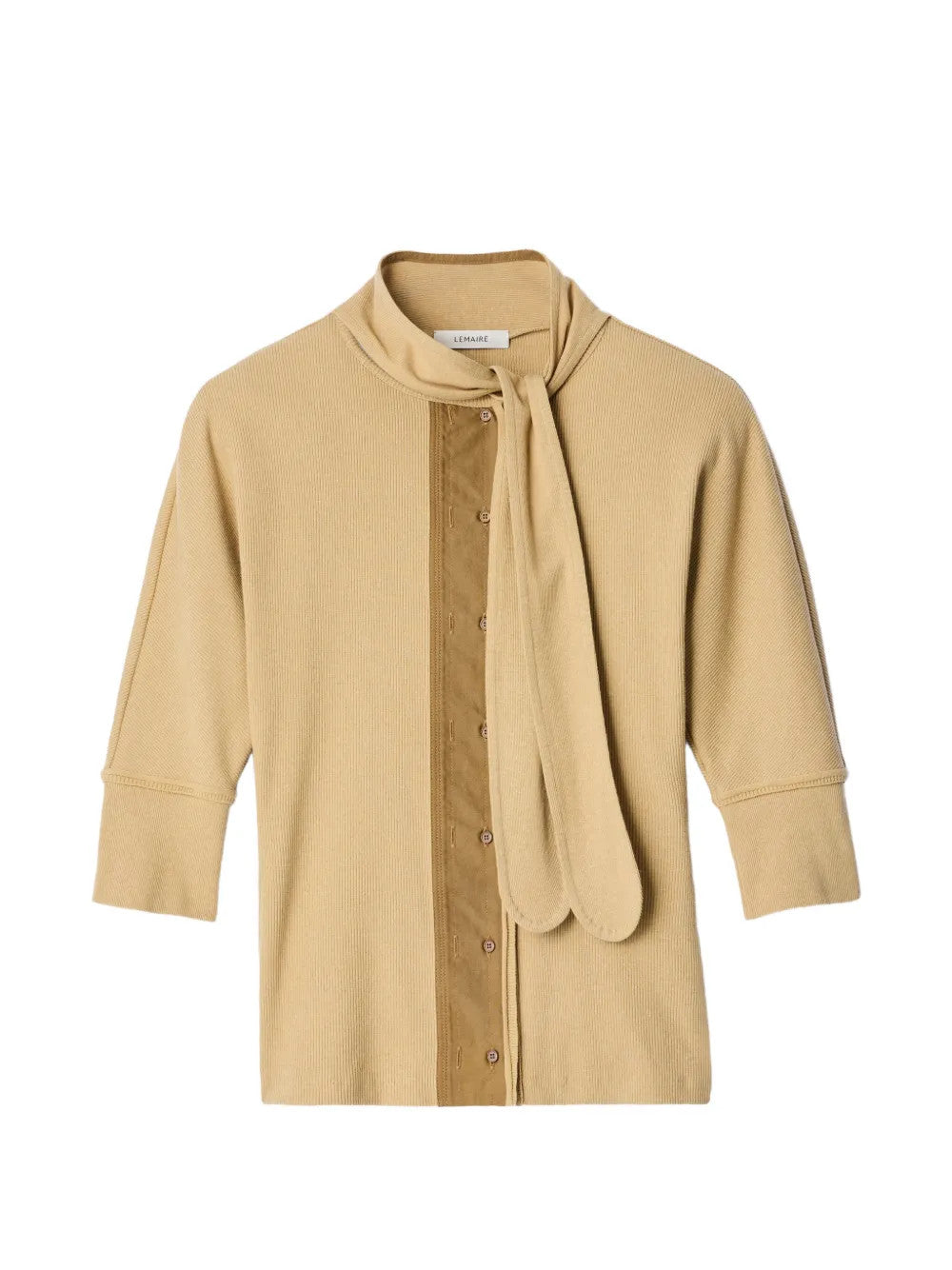 Tan shirt, front view