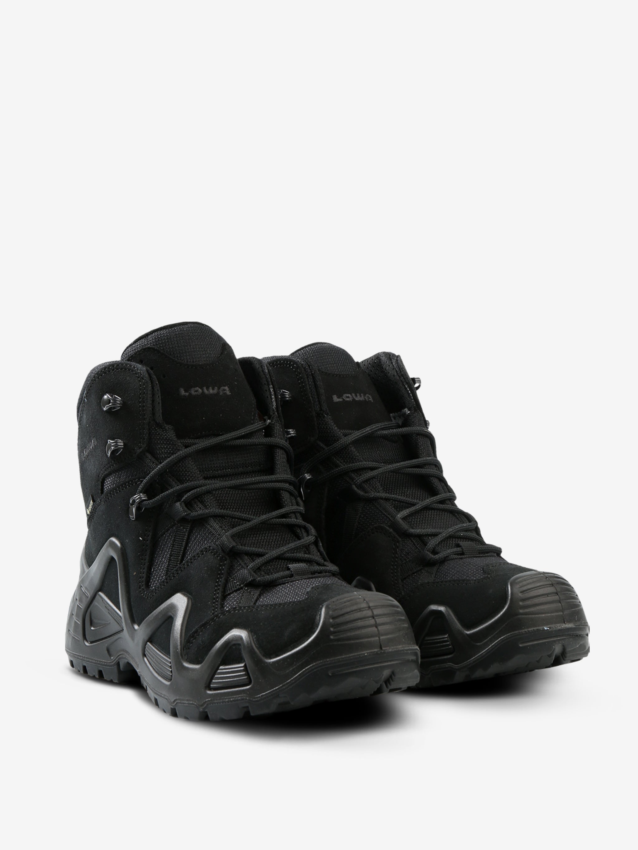 Black boot, side view