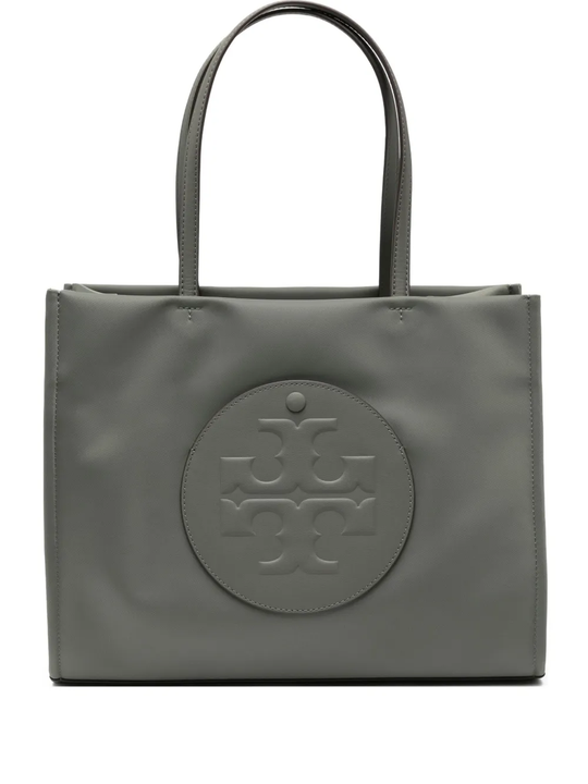 grey bag, front view