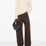 Brown pants, full body view