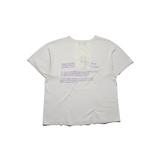 White t-shirt, back view