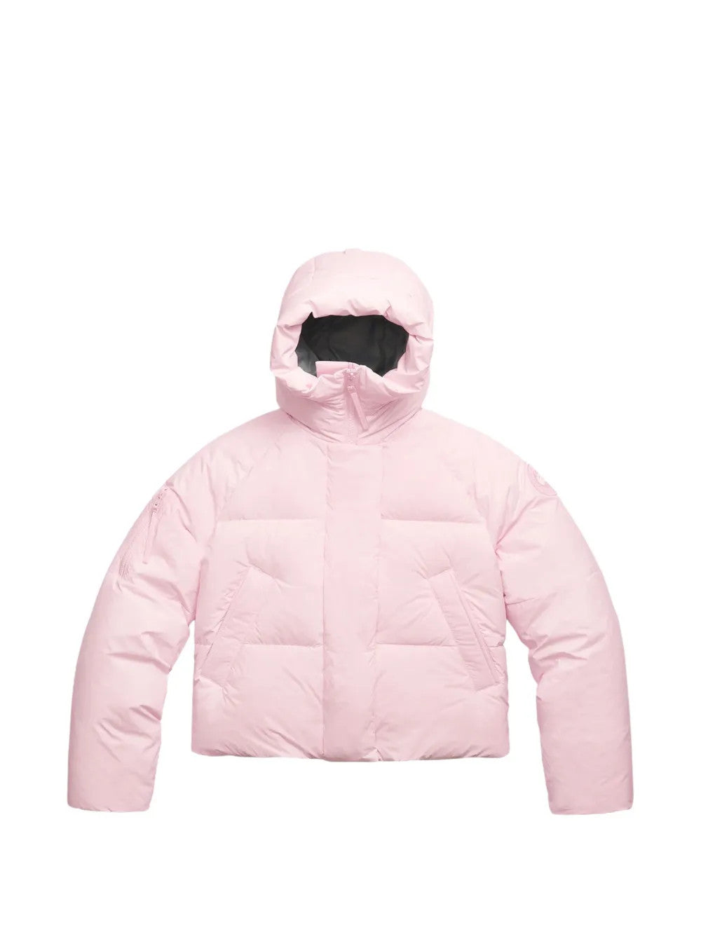Pink jacket, front view