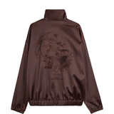 Brown jacket, back view
