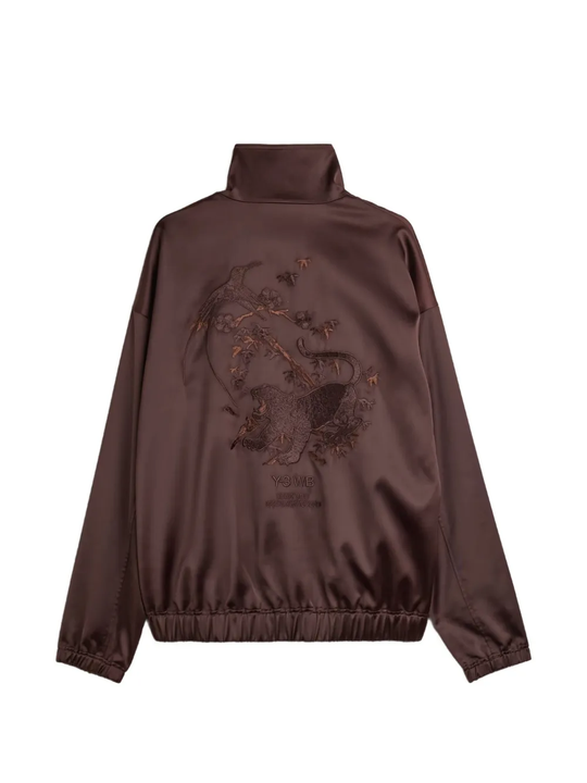 Brown jacket, back view