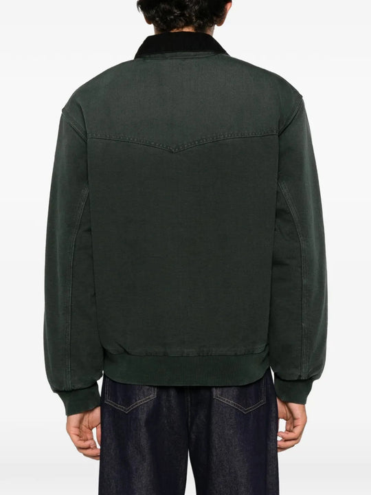 Green jacket, full body view