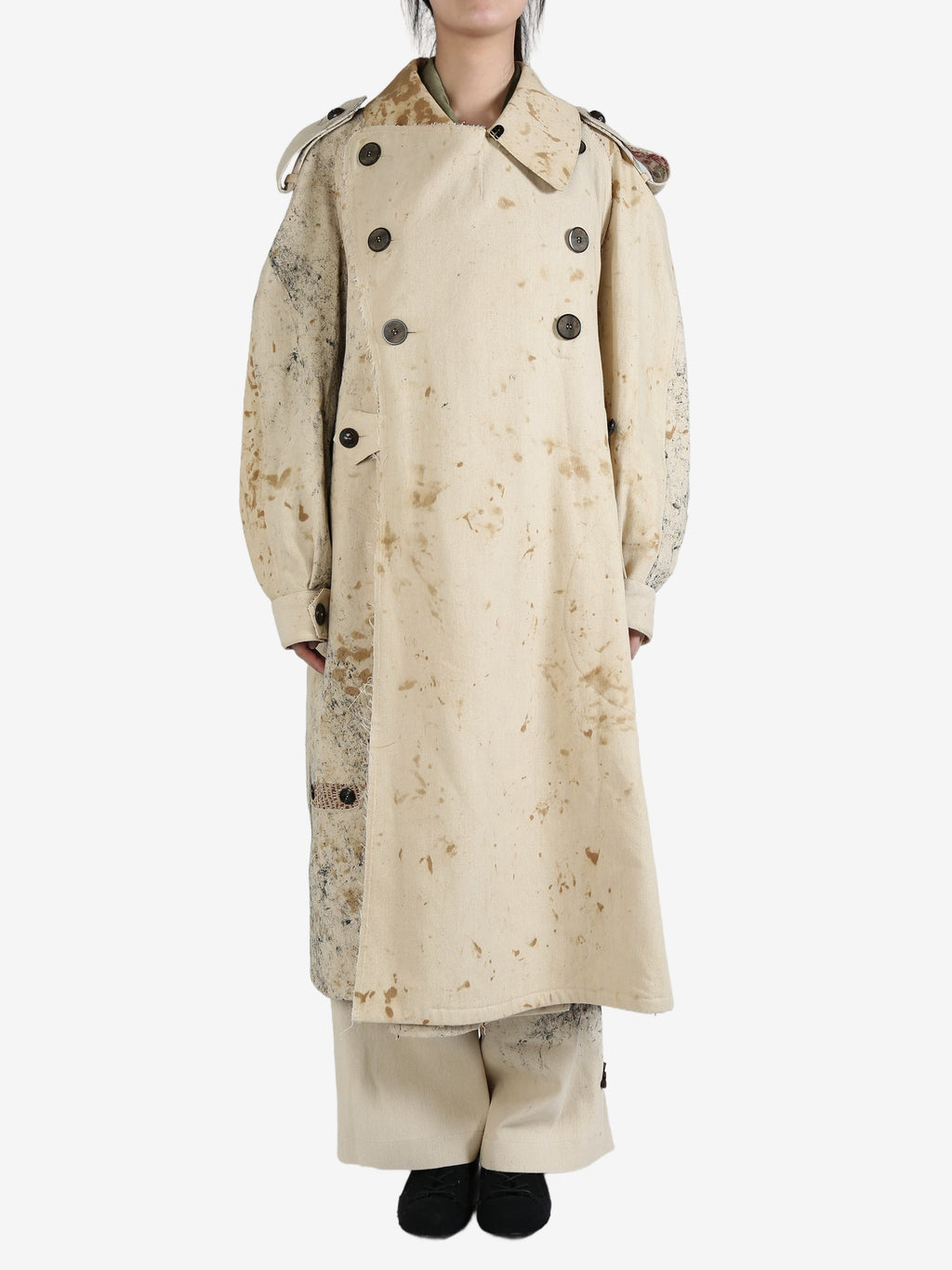 COMMUNS - Unisex Drop Shoulder Trench Coat