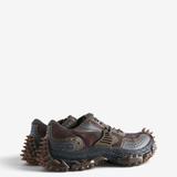 Brown shoes, side view