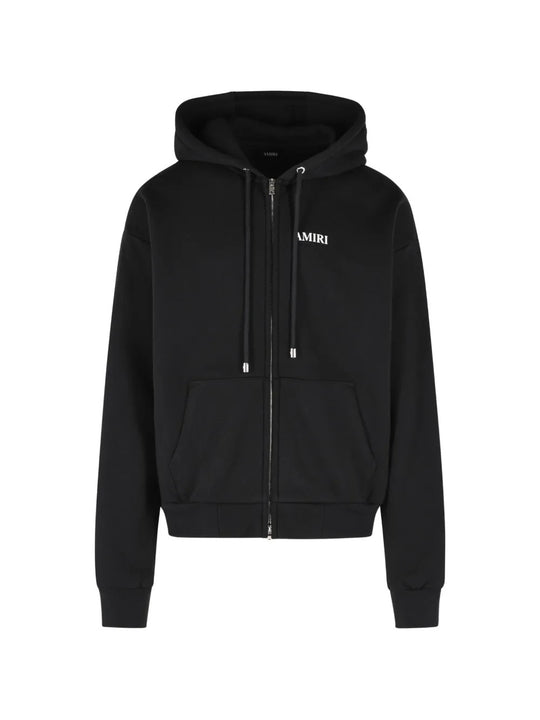 Black hoodie, front view