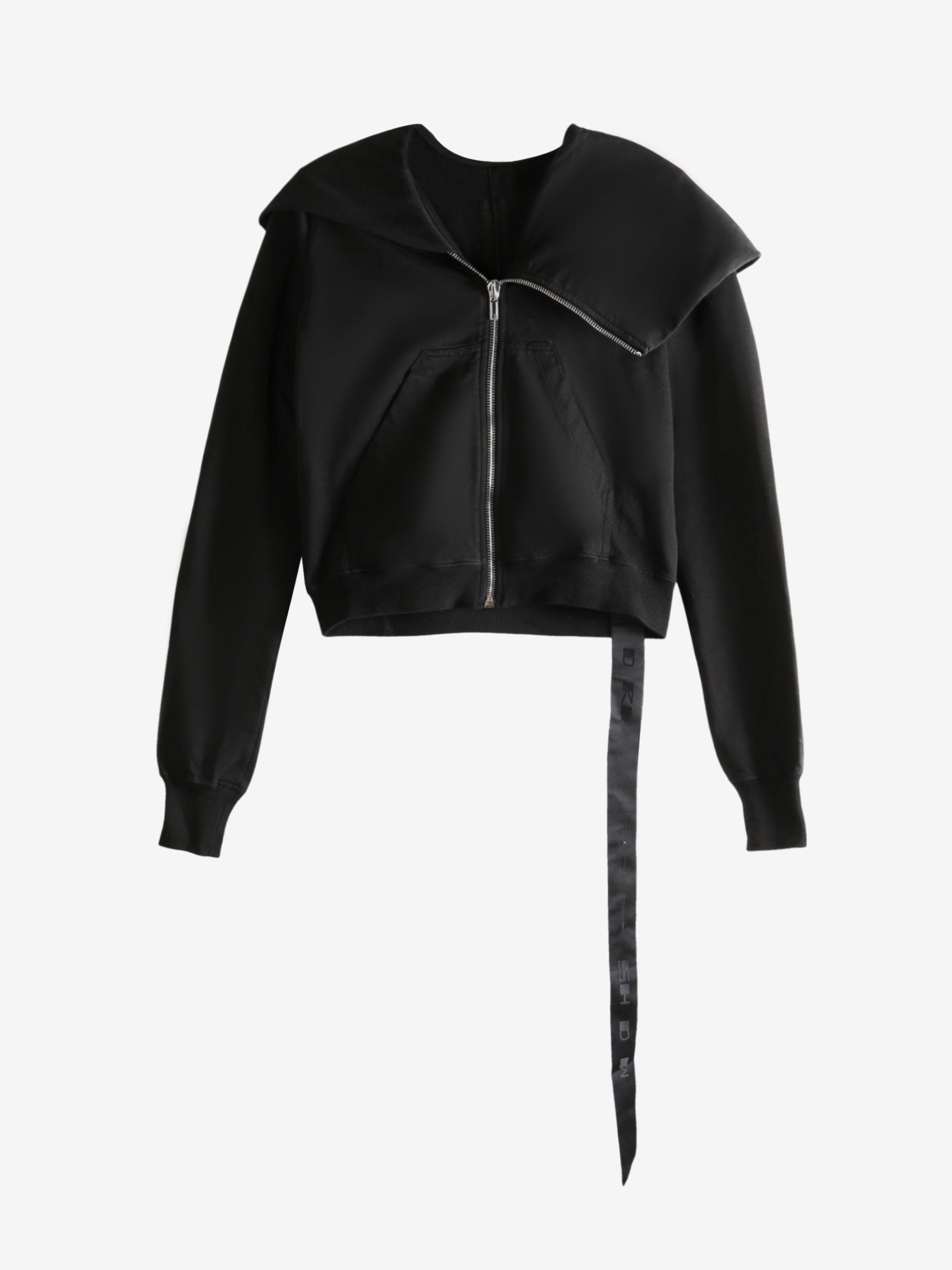 Black hoodie, front view