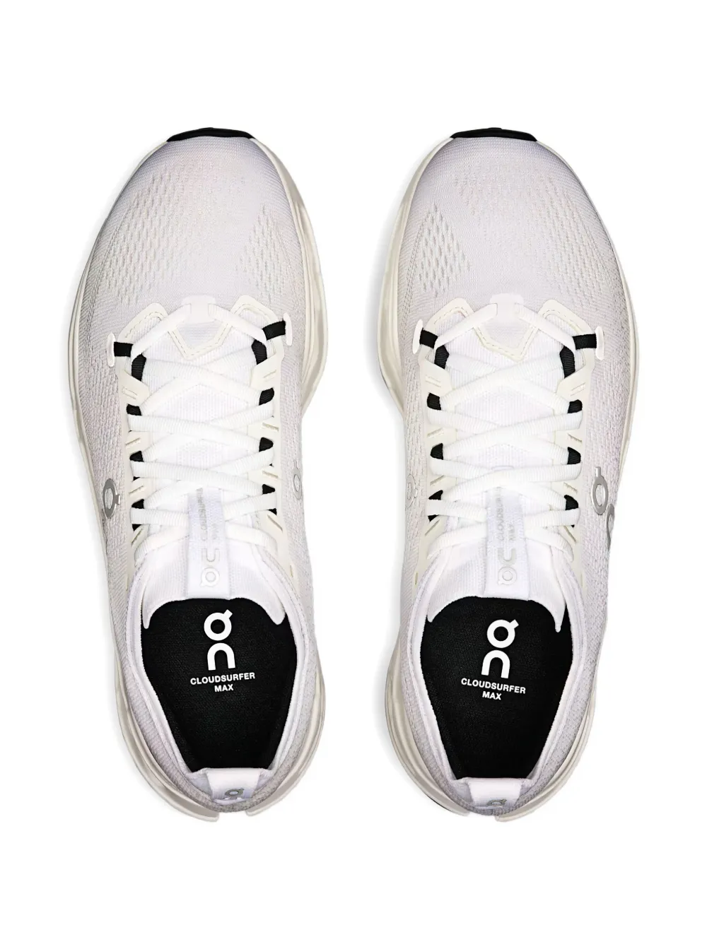 white sneakers,top view