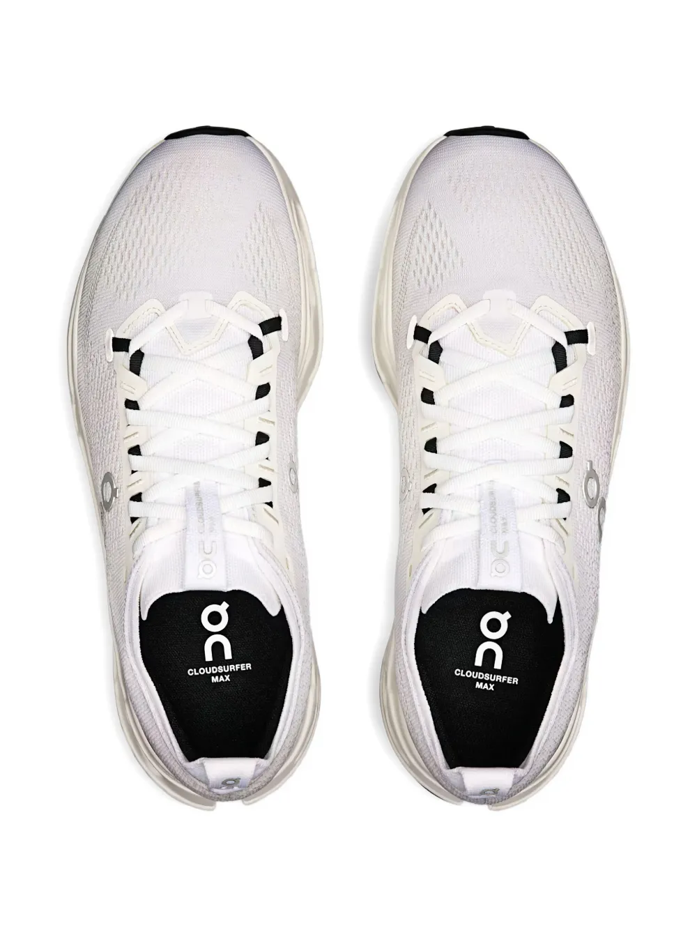 white sneakers,top view