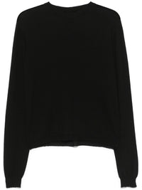 RICK OWENS - Men Cropped Biker Round Neck Sweater